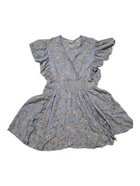 Romantic Gypsy, Floral Smocked Ruffled Dress Plus Size 3XL